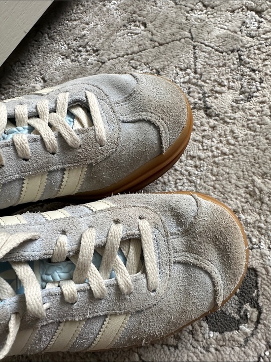 adidas Handball Spezial Athletic Shoe - Grey Two / Cream  adidas Suede Platform Sneakers in Light Gray, Cream & Gum